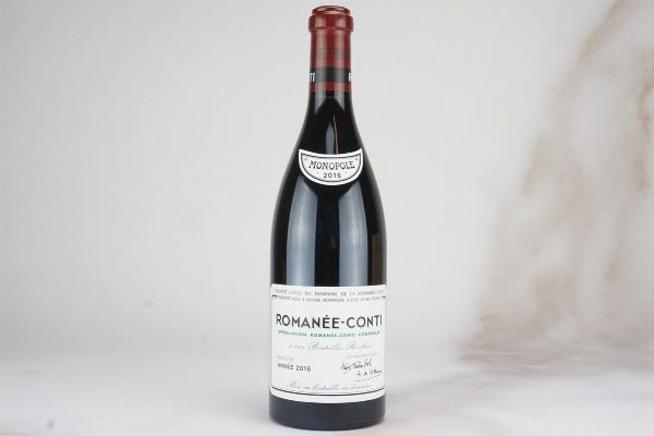 Roman&eacute;e Conti Domaine de la Roman&eacute;e Conti 2016  - Asta L'Armonia del Tempo | Vini pregiati e da collezione - Associazione Nazionale - Case d'Asta italiane