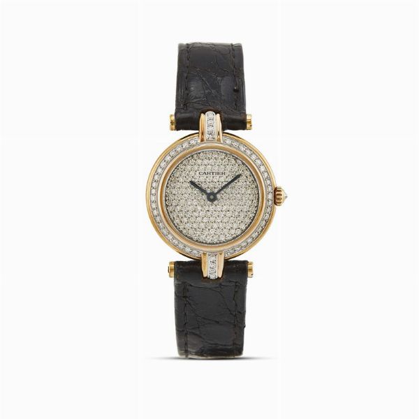 CARTIER : CARTIER PARIS VENDOME CON PAVE' DI DIAMANTI N. 8395101XX  - Asta Gioielli - Associazione Nazionale - Case d'Asta italiane