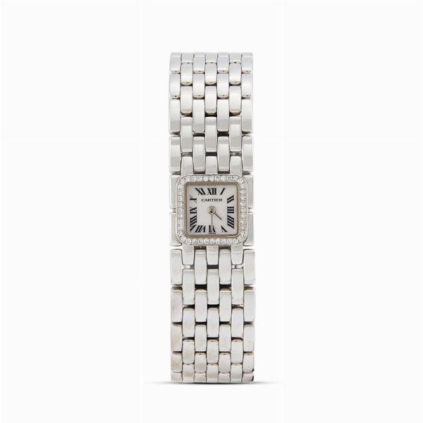 CARTIER : CARTIER PANTHERE RUBAN OROLOGIO BRACCIALE REF. 2422  - Asta Gioielli - Associazione Nazionale - Case d'Asta italiane