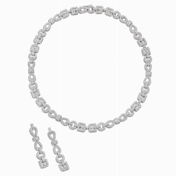 DEMI PARURE CON DIAMANTI  - Asta Gioielli - Associazione Nazionale - Case d'Asta italiane