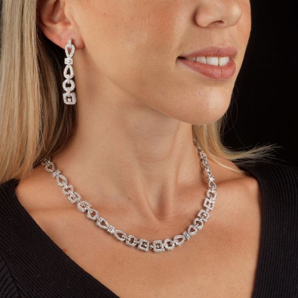 DEMI PARURE CON DIAMANTI  - Asta Gioielli - Associazione Nazionale - Case d'Asta italiane