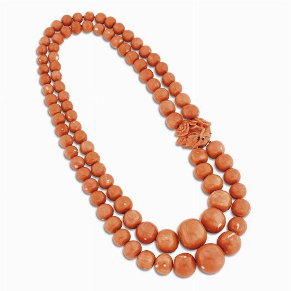 GRANDE COLLANA IN CORALLO  - Asta Gioielli - Associazione Nazionale - Case d'Asta italiane