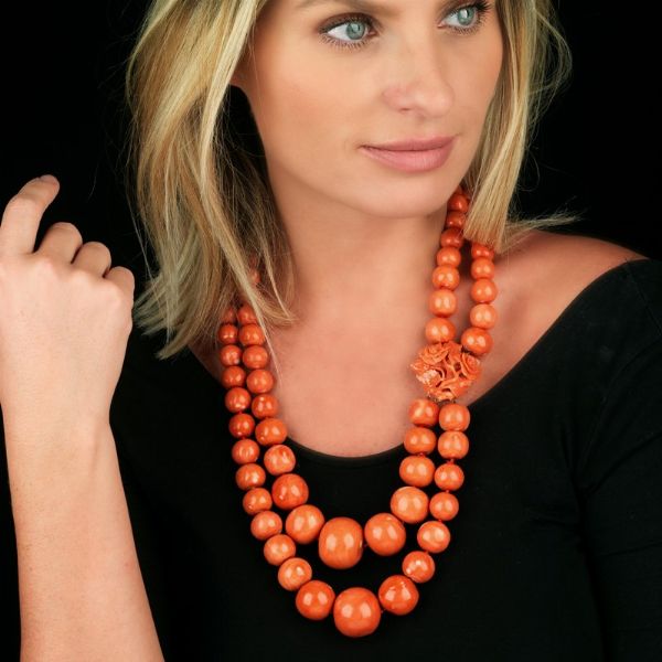 GRANDE COLLANA IN CORALLO  - Asta Gioielli - Associazione Nazionale - Case d'Asta italiane