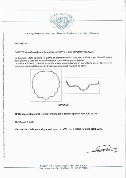 COLLANA DI DIAMANTI  - Asta Gioielli - Associazione Nazionale - Case d'Asta italiane