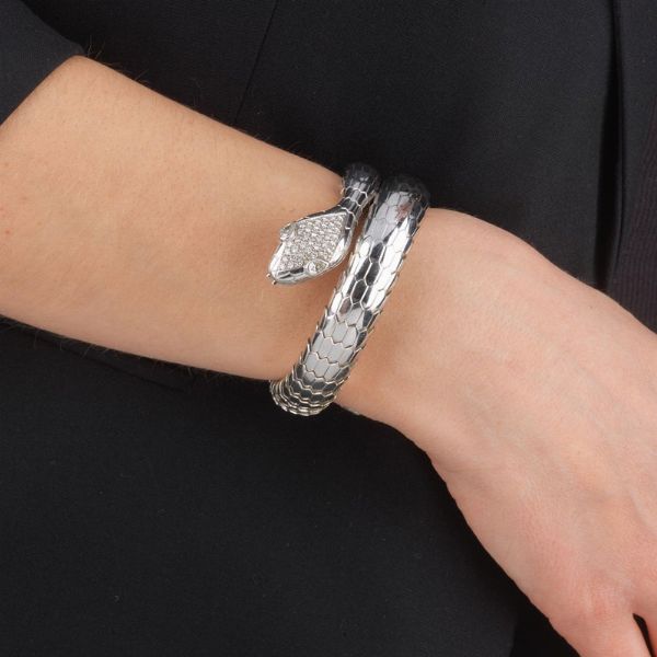 BRACCIALE A SERPE CON DIAMANTI  - Asta Gioielli - Associazione Nazionale - Case d'Asta italiane
