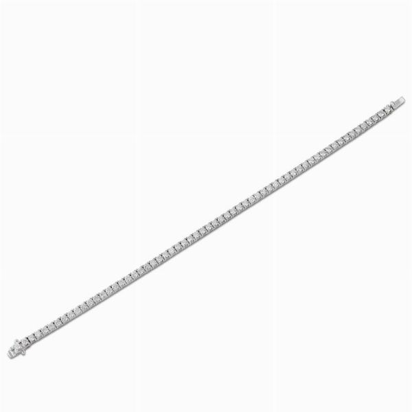 BRACCIALE TENNIS CON DIAMANTI  - Asta Gioielli - Associazione Nazionale - Case d'Asta italiane