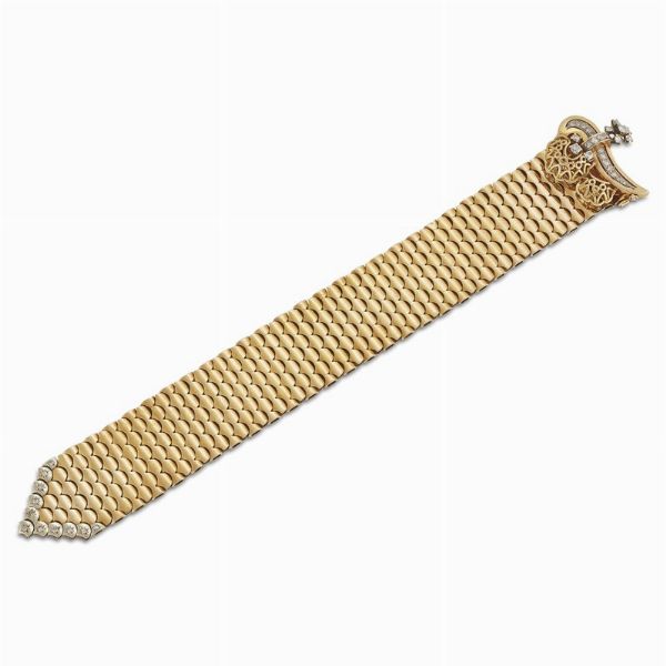 BRACCIALE A CINTURA CON DIAMANTI  - Asta Gioielli - Associazione Nazionale - Case d'Asta italiane