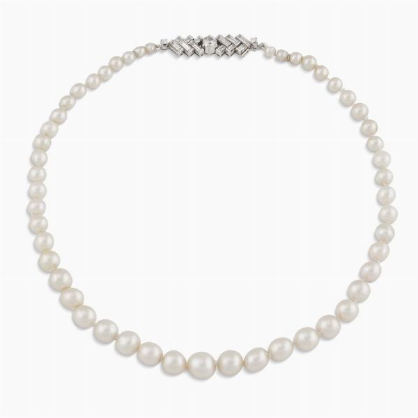 COLLANA DI PERLE NATURALI  - Asta Gioielli - Associazione Nazionale - Case d'Asta italiane
