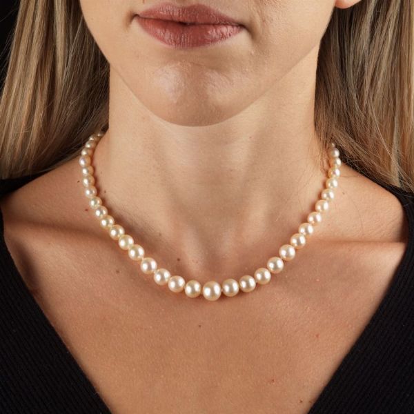COLLANA DI PERLE NATURALI  - Asta Gioielli - Associazione Nazionale - Case d'Asta italiane