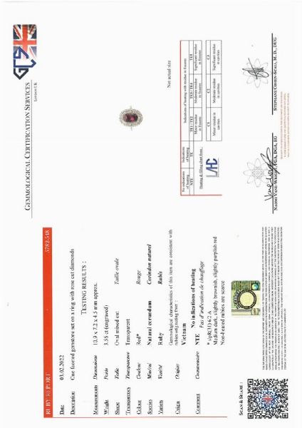 ANELLO CON RUBINO E DIAMANTI  - Asta Gioielli - Associazione Nazionale - Case d'Asta italiane