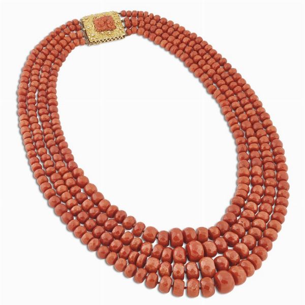 COLLANA IN CORALLO  - Asta Gioielli - Associazione Nazionale - Case d'Asta italiane