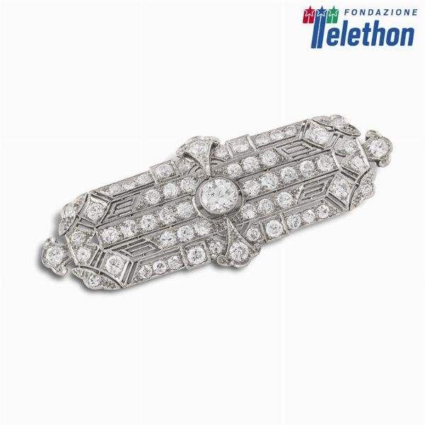 SPILLA CON DIAMANTI  - Asta Gioielli - Associazione Nazionale - Case d'Asta italiane