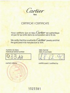 CARTIER : CARTIER PAIO DI ORECCHINI A CERCHIO TRINITY CON DIAMANTI  - Asta Gioielli - Associazione Nazionale - Case d'Asta italiane