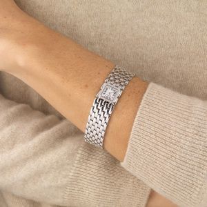 CARTIER : CARTIER PANTHERE RUBAN OROLOGIO BRACCIALE REF. 2422  - Asta Gioielli - Associazione Nazionale - Case d'Asta italiane