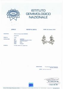 PAIO DI ORECCHINI CON DIAMANTI  - Asta Gioielli - Associazione Nazionale - Case d'Asta italiane