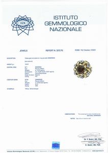 TIFFANY BY SCHLUMBERGER ANELLO A CUPOLA CON DIAMANTE FANCY  - Asta Gioielli - Associazione Nazionale - Case d'Asta italiane