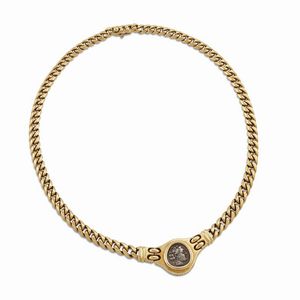 bulgari - BULGARI COLLANA GROUMETTE CON MONETA