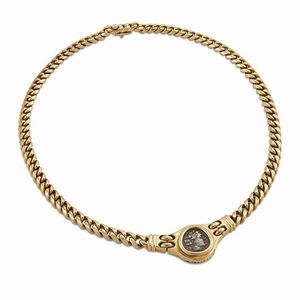 bulgari : BULGARI COLLANA GROUMETTE CON MONETA  - Asta Gioielli - Associazione Nazionale - Case d'Asta italiane