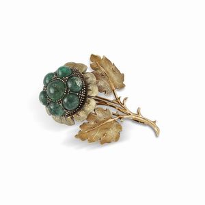 BUCCELLATI - BUCCELLATI SPILLA A FORMA DI FIORE