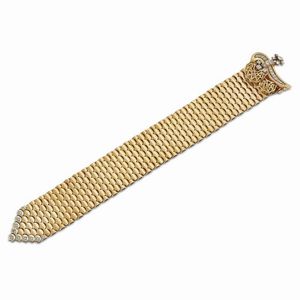 BRACCIALE A CINTURA CON DIAMANTI  - Asta Gioielli - Associazione Nazionale - Case d'Asta italiane