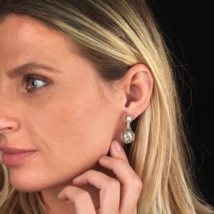 PAIO DI ORECCHINI CON DIAMANTI  - Asta Gioielli - Associazione Nazionale - Case d'Asta italiane