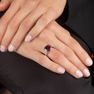 ANELLO CON RUBELLITE E DIAMANTI  - Asta Gioielli - Associazione Nazionale - Case d'Asta italiane