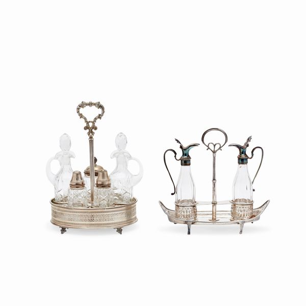 Due oliere in argento, Italia XX secolo  - Asta Gioielli - Associazione Nazionale - Case d'Asta italiane