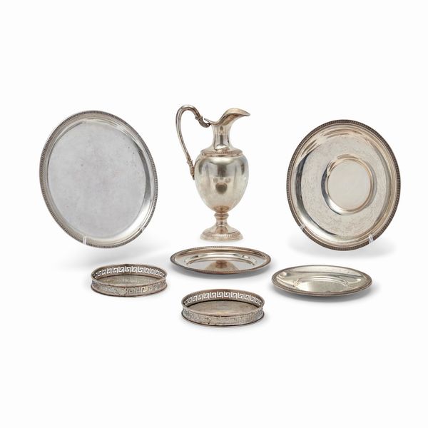 Sette oggetti in argento, Italia, XX secolo  - Asta Gioielli - Associazione Nazionale - Case d'Asta italiane