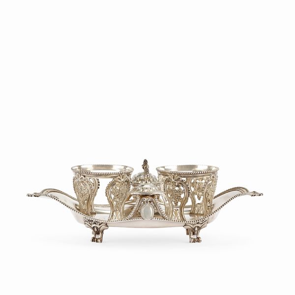 Oliera in argento, Francia, inizi XIX secolo  - Asta Gioielli - Associazione Nazionale - Case d'Asta italiane