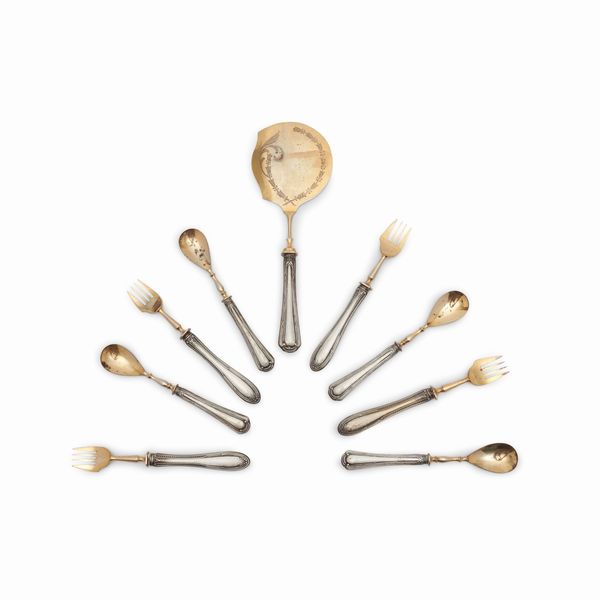 Servizio di posate in argento  - Asta Gioielli - Associazione Nazionale - Case d'Asta italiane