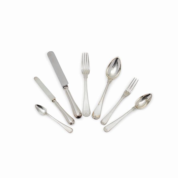 Servizio di posate in argento  - Asta Gioielli - Associazione Nazionale - Case d'Asta italiane