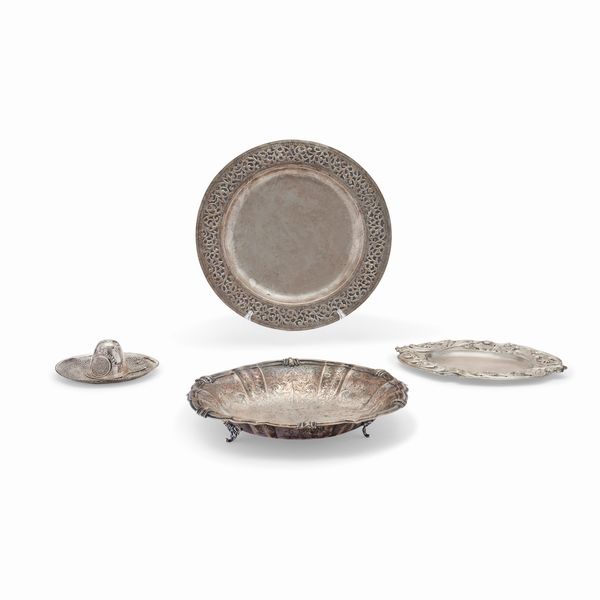 Quattro oggetti in argento, Italia, XX secolo  - Asta Gioielli - Associazione Nazionale - Case d'Asta italiane