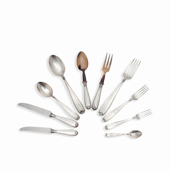 Servizio di posate in argento  - Asta Gioielli - Associazione Nazionale - Case d'Asta italiane