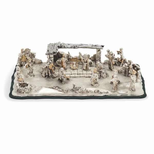Presepe in argento sterling 925  - Asta Gioielli - Associazione Nazionale - Case d'Asta italiane