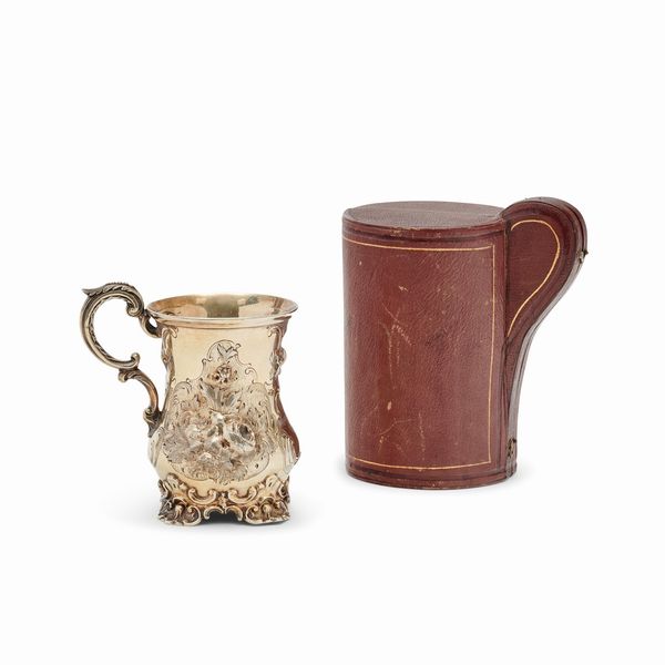 Boccale da battesimo in argento vermeil, Londra, met� XIX secolo  - Asta Gioielli - Associazione Nazionale - Case d'Asta italiane