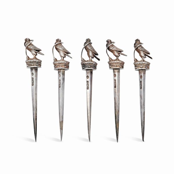 Undici oggetti in argento, Birmingham, fine XIX secolo  - Asta Gioielli - Associazione Nazionale - Case d'Asta italiane