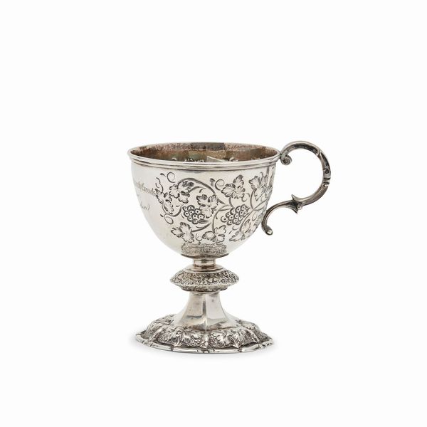 Bicchiere da battesimo in argento, Londra, met XIX secolo  - Asta Gioielli - Associazione Nazionale - Case d'Asta italiane