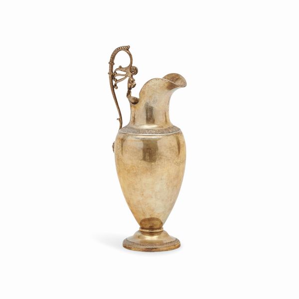 Caraffa in argento vermeil, Firenze, XVIII secolo  - Asta Gioielli - Associazione Nazionale - Case d'Asta italiane