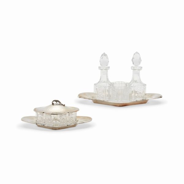 Oliera e formaggiera in argento, Italia XX secolo  - Asta Gioielli - Associazione Nazionale - Case d'Asta italiane