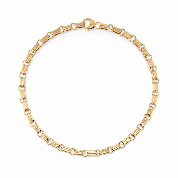 Collana nei tre ori 18k  - Asta Gioielli - Associazione Nazionale - Case d'Asta italiane