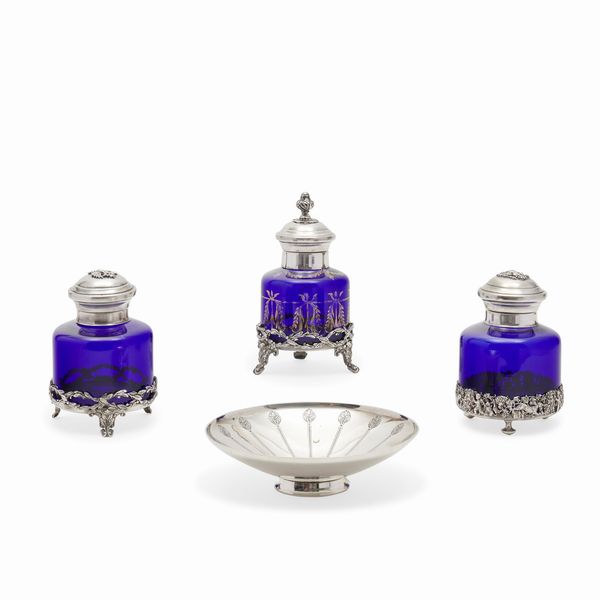 Tiffany & Co. : Set da toilette argento 925 e vetri  - Asta Gioielli - Associazione Nazionale - Case d'Asta italiane