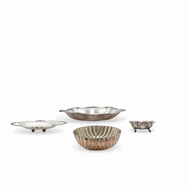 Quattro ciotole in argento, Italia XX secolo  - Asta Gioielli - Associazione Nazionale - Case d'Asta italiane