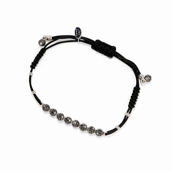 Pippo Perez : Bracciale in oro bianco 18k e diamanti neri  - Asta Gioielli - Associazione Nazionale - Case d'Asta italiane