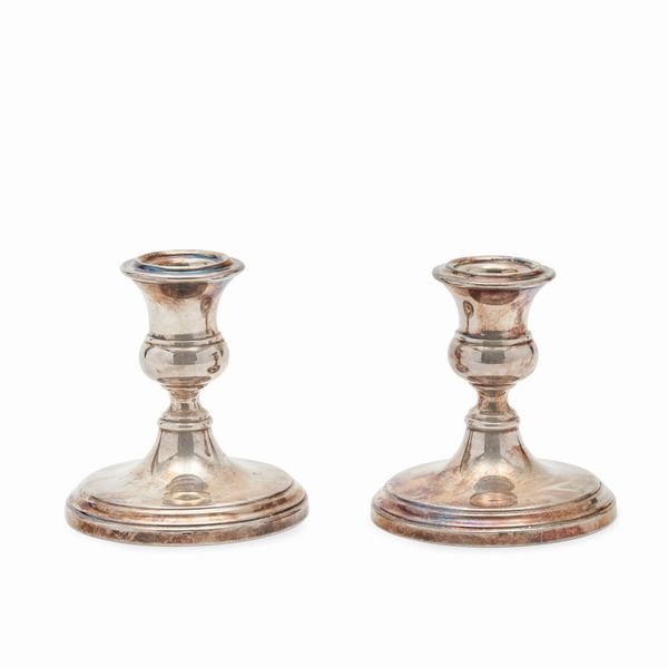 Due monocero in argento, Italia, XX secolo  - Asta Gioielli - Associazione Nazionale - Case d'Asta italiane