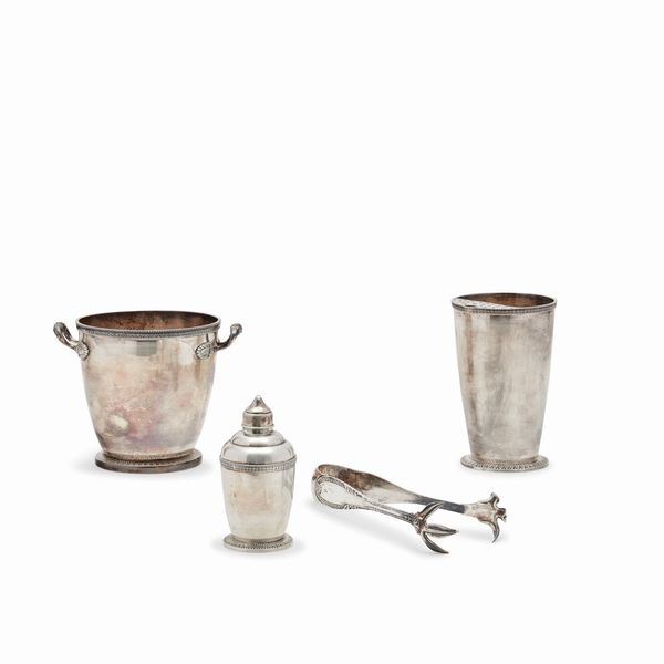 Set da cocktail in argento, Italia XX secolo  - Asta Gioielli - Associazione Nazionale - Case d'Asta italiane