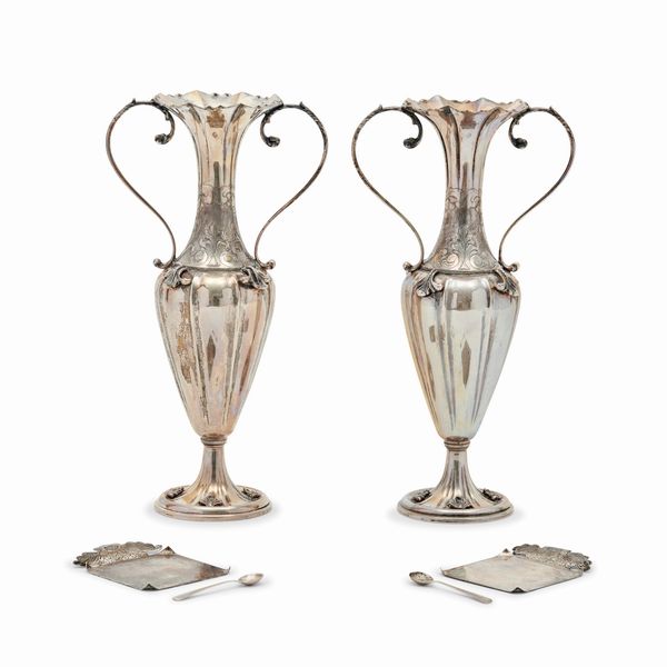 Sei oggetti in argento, Italia, XX secolo  - Asta Gioielli - Associazione Nazionale - Case d'Asta italiane