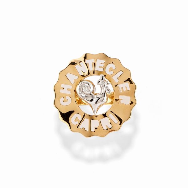 CHANTECLER : Anello in oro bicolore 18K e diamanti  - Asta Gioielli - Associazione Nazionale - Case d'Asta italiane