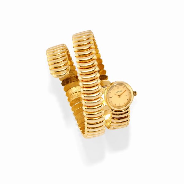 Eberhard & Co. : Orologio da polso in oro giallo 18k  - Asta Gioielli - Associazione Nazionale - Case d'Asta italiane
