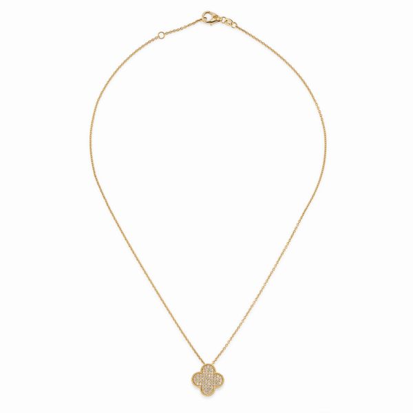 Collana in oro giallo 18k e diamanti  - Asta Gioielli - Associazione Nazionale - Case d'Asta italiane