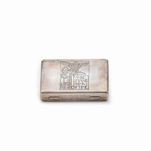 MARIO BUCCELLATI : Tabacchiera in argento, inizio XX secolo  - Asta Gioielli - Associazione Nazionale - Case d'Asta italiane